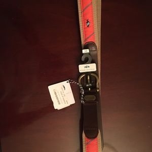 Fish Hippie Men's Belt size 38 Fish Coral/Blue